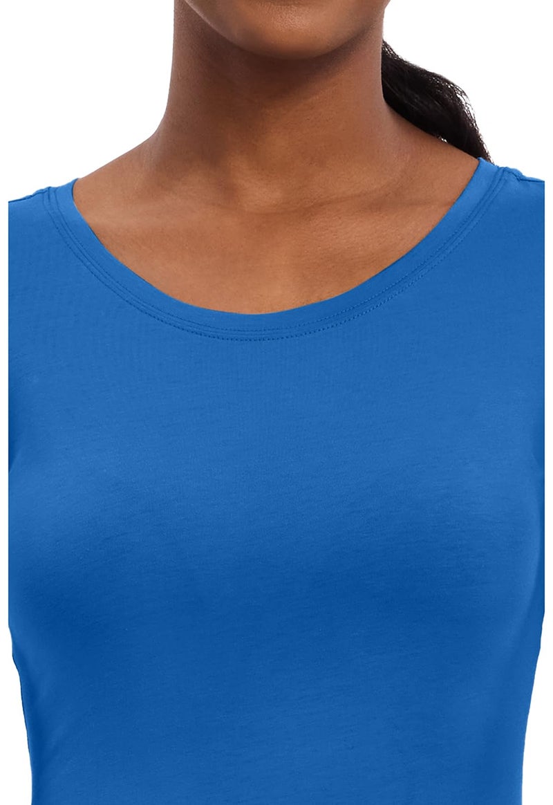 Healing Hands Women's Underscrub Soft Knit Melissa Longsleeve Scrub Tee with Breathable & Easy Care Fabric 5047, XL, Royal - Image 2